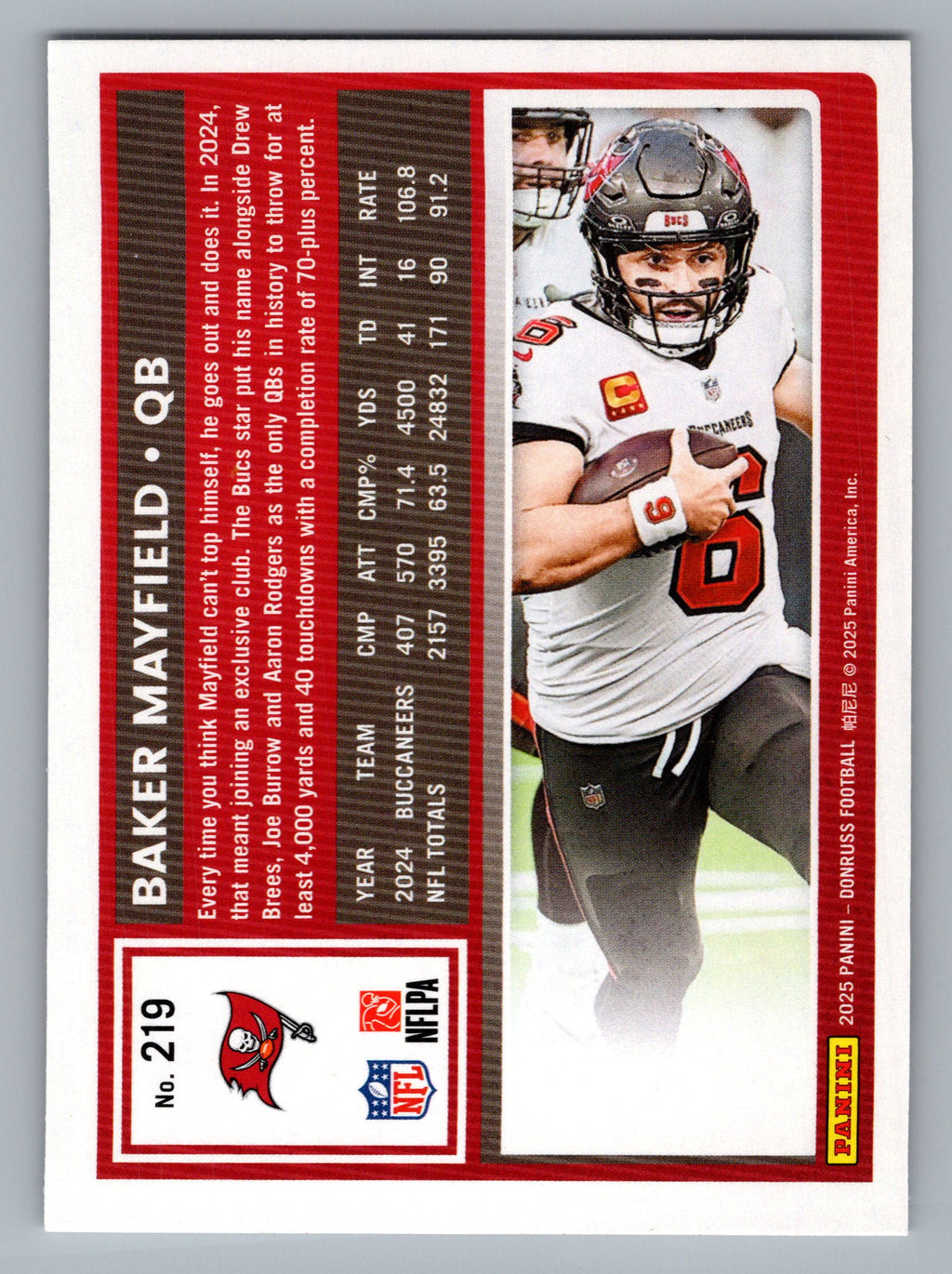 2025 Donruss #219 Baker Mayfield