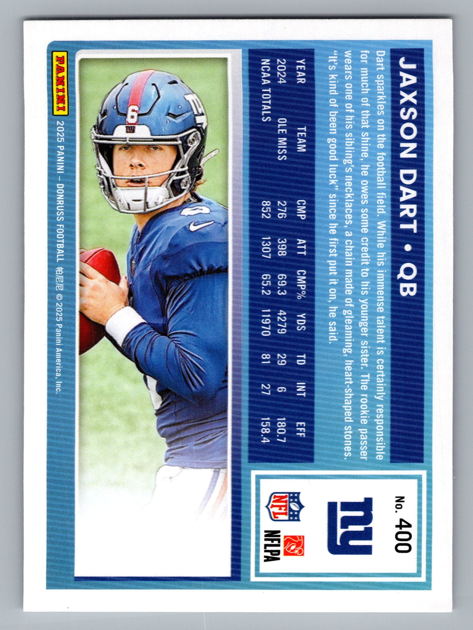 2025 Donruss #400 Jaxson Dart