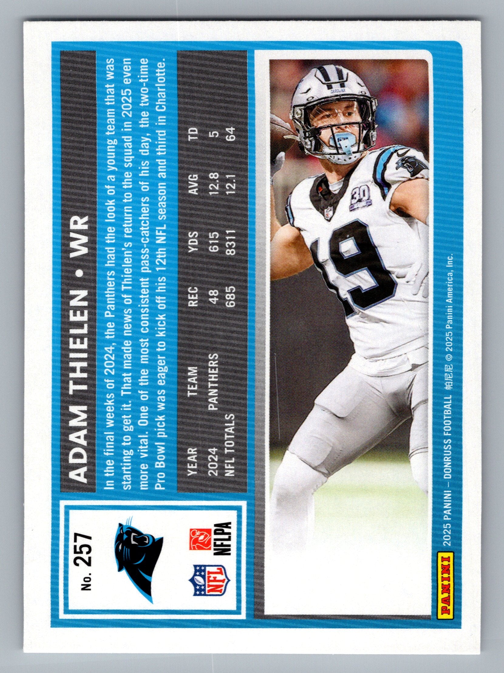 2025 Donruss #257 Adam Thielen