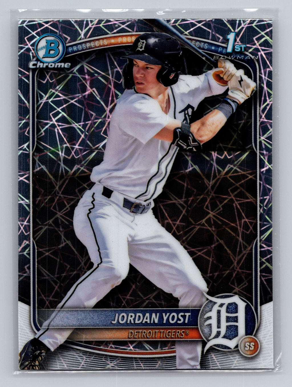 2025 Bowman Draft #BDC-162 Jordan Yost Chrome Laser Refractor