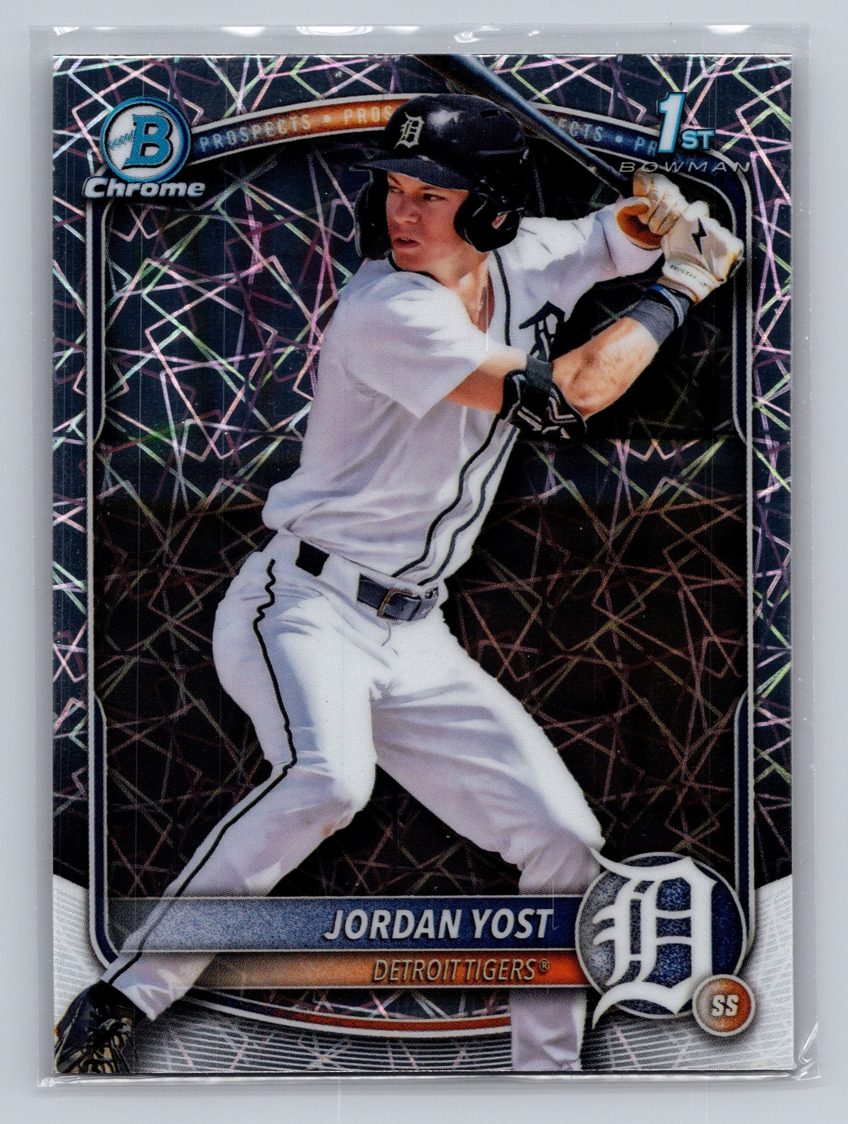 2025 Bowman Draft #BDC-162 Jordan Yost Chrome Laser Refractor