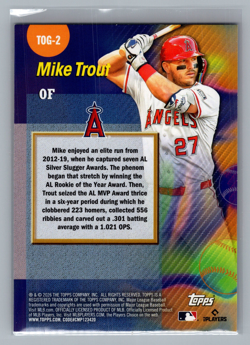 2026 Topps #TOG-2 Mike Trout Titans of the Game