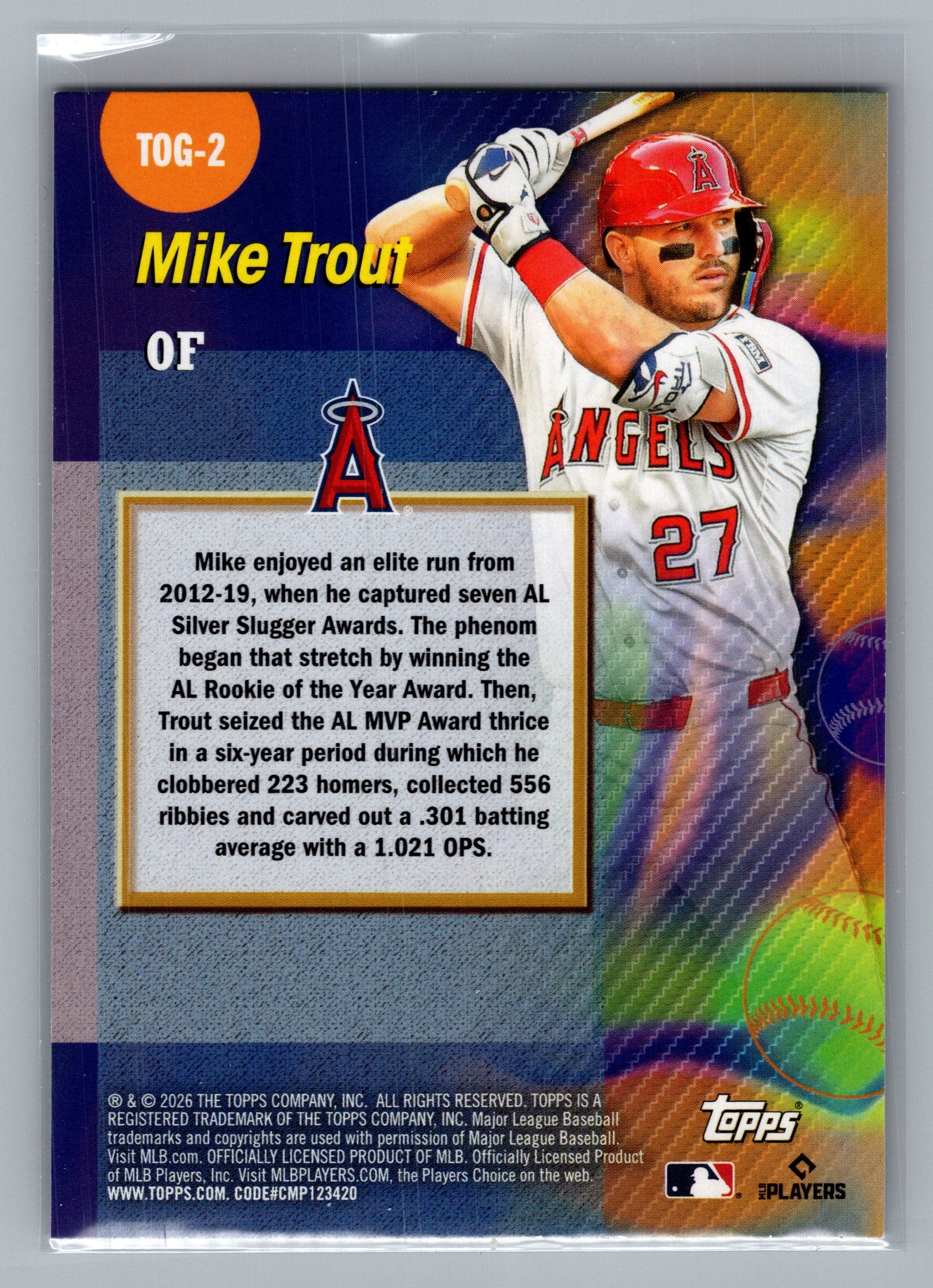 2026 Topps #TOG-2 Mike Trout Titans of the Game