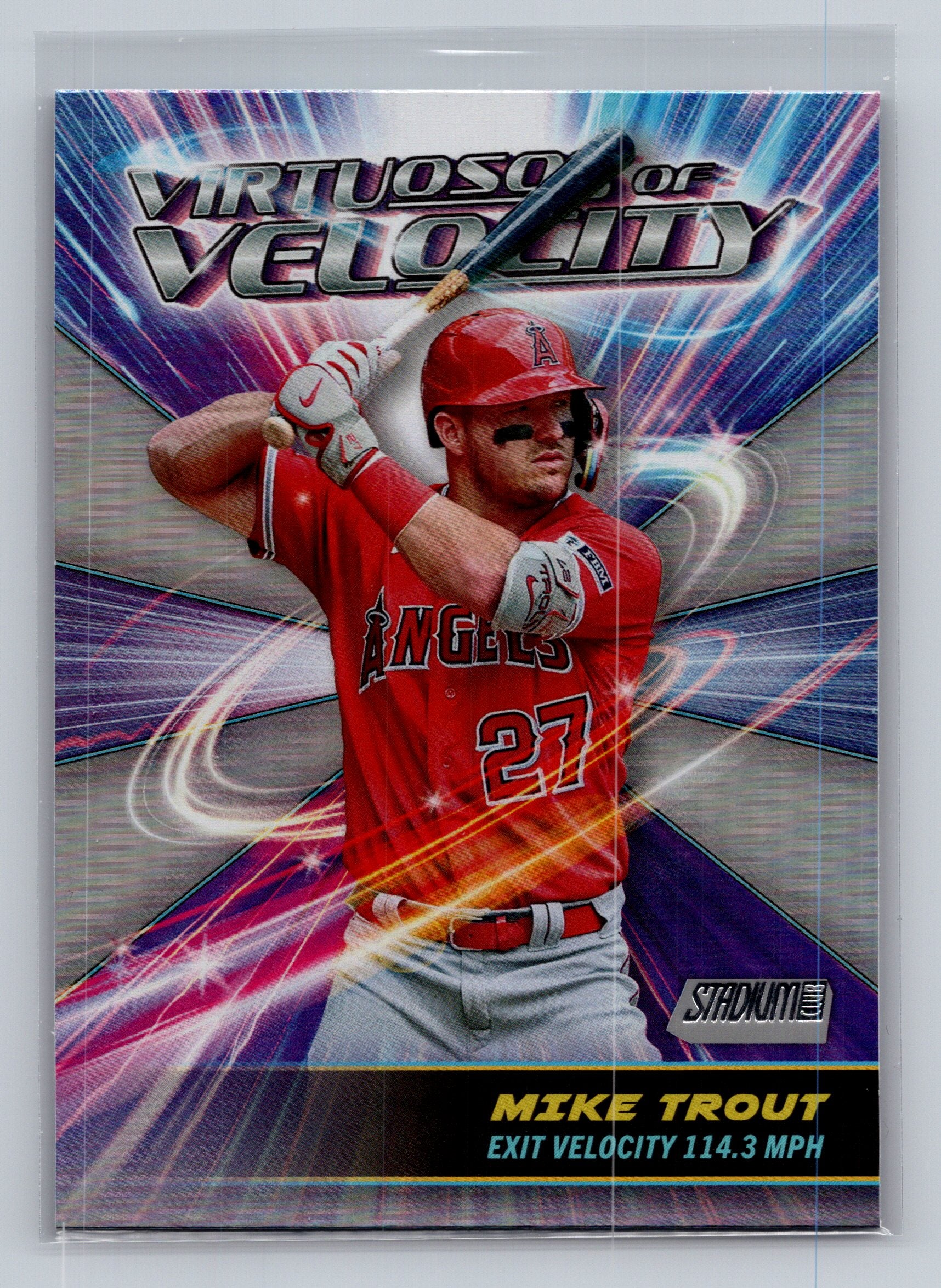 2024 Stadium Club #VV-20 Mike Trout Virtuosos of Velocity