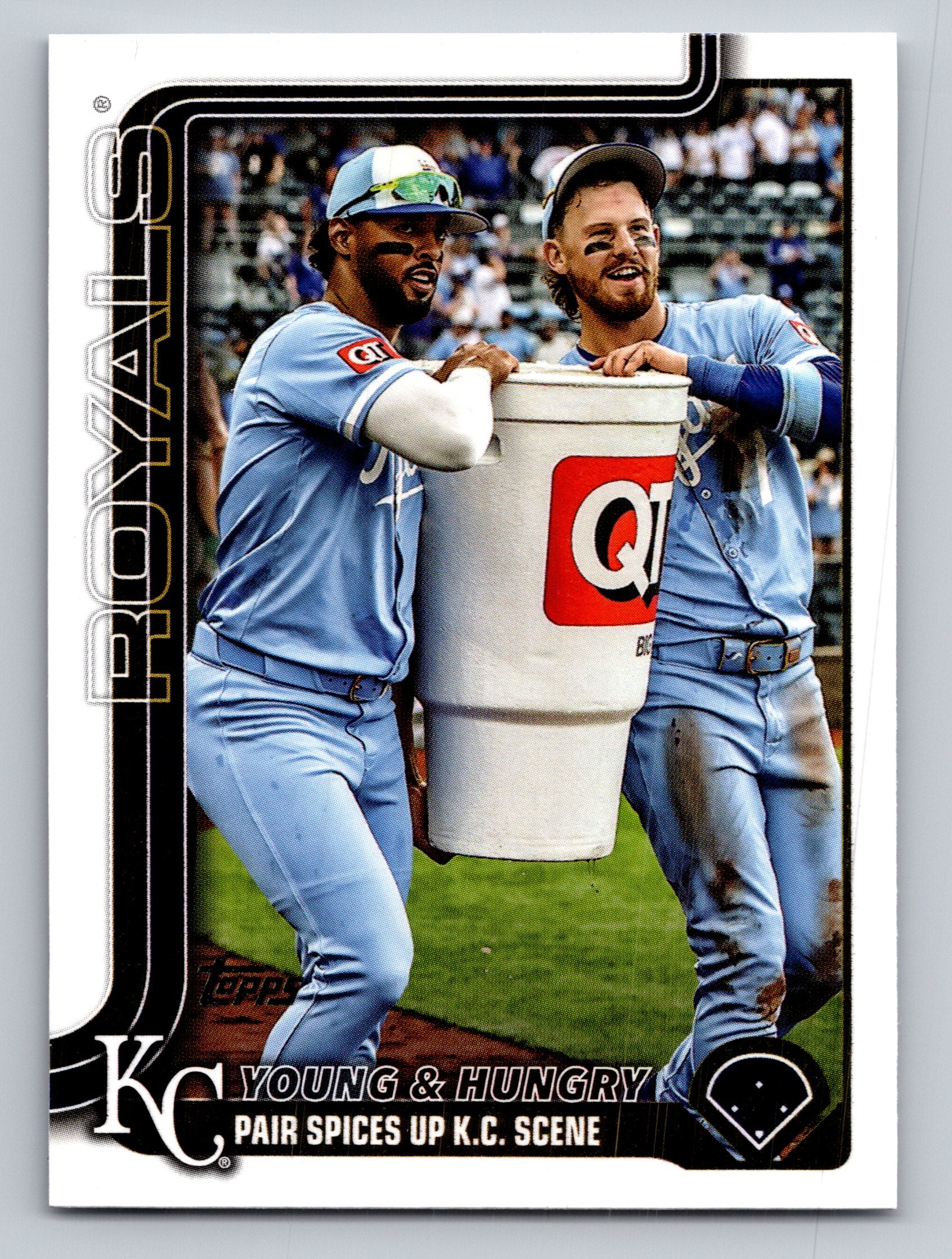 2025 Topps Update #US209 Young &amp; Hungry (MJ Melendez / Bobby Witt Jr.)