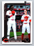 2025 Topps Update #US331 Red-Hot Risers (Elly De La Cruz / Matt McLain)
