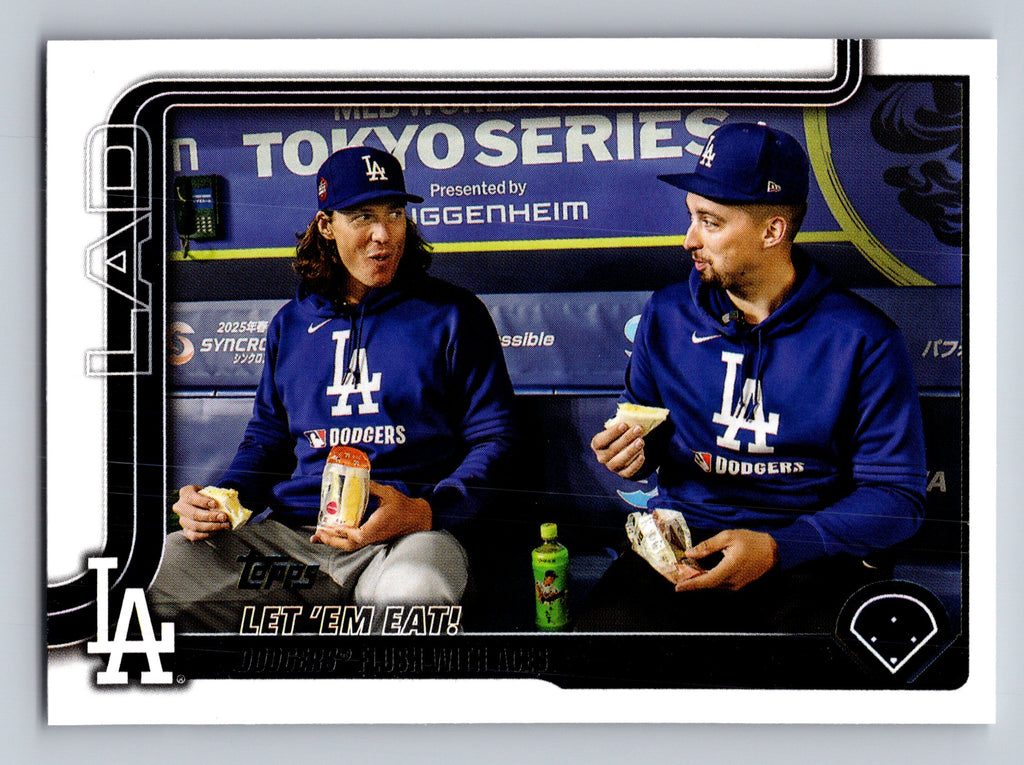 2025 Topps Update #US119 Let 'Em Eat! (Blake Snell / Tyler Glasnow)