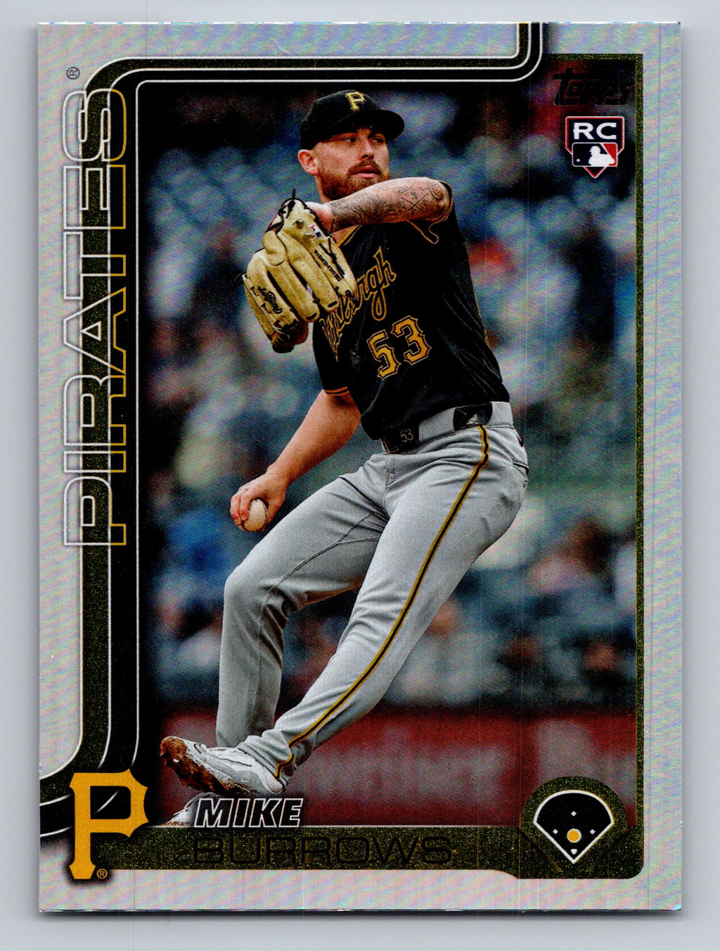 2025 Topps #615 Mike Burrows Rainbow Foil