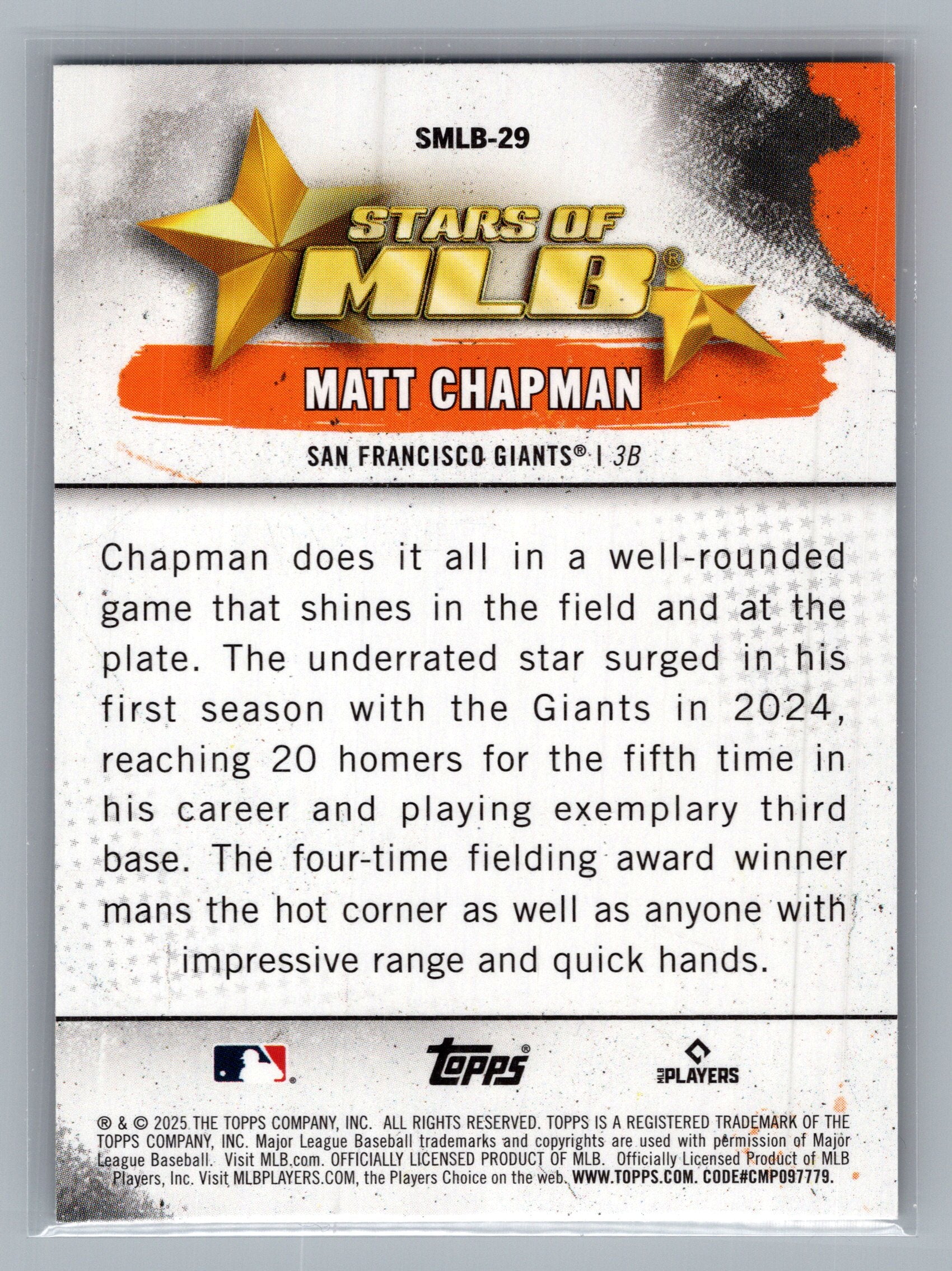 2025 Topps #SMLB-29 Matt Chapman Stars of MLB