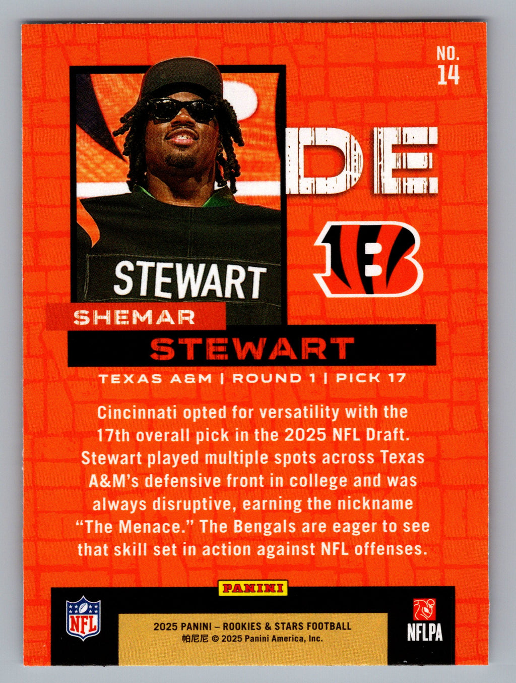 2025 Panini Rookies & Stars #14 Shemar Stewart Draft Class