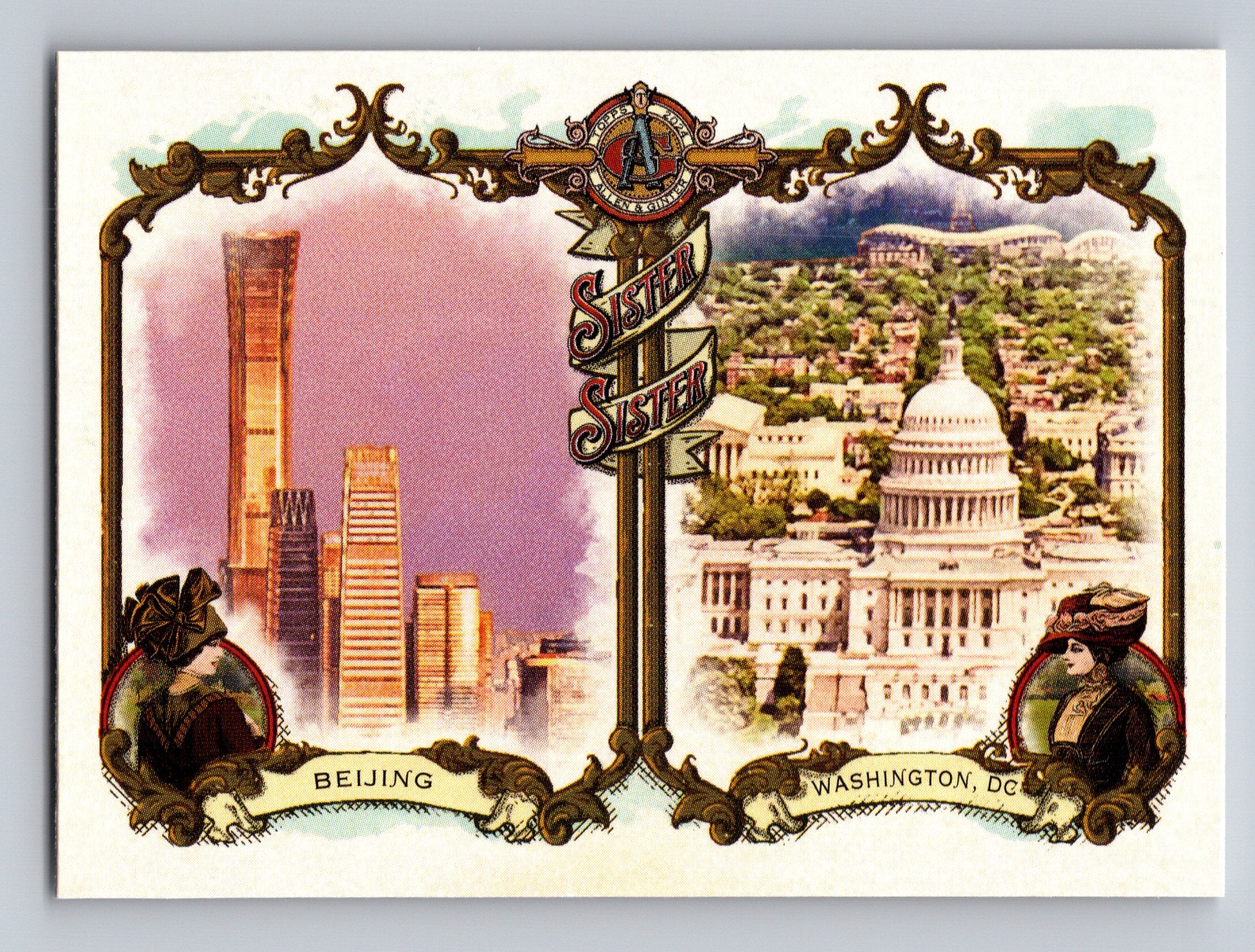 2024 Topps Allen & Ginter #SS-2 Beijing / Washington Sister Sister