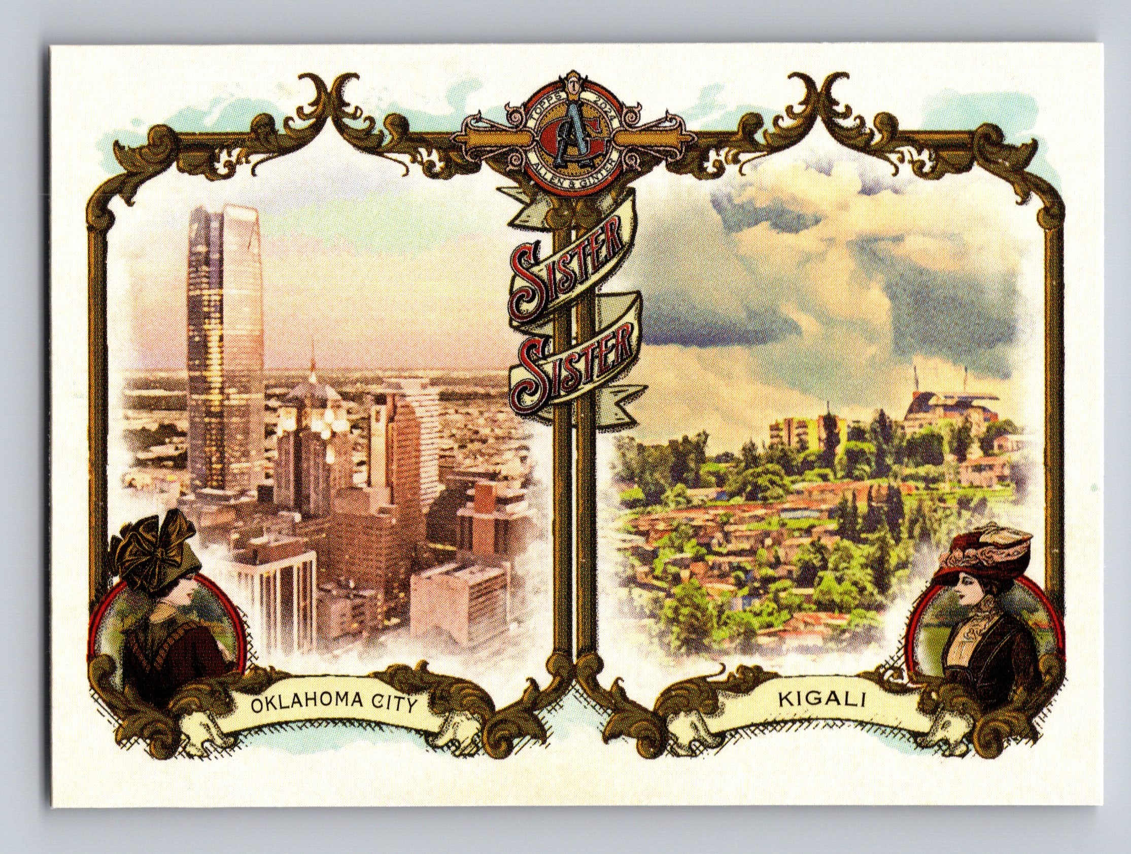 2024 Topps Allen & Ginter #SS-16 Oklahoma City / Kigali Sister Sister