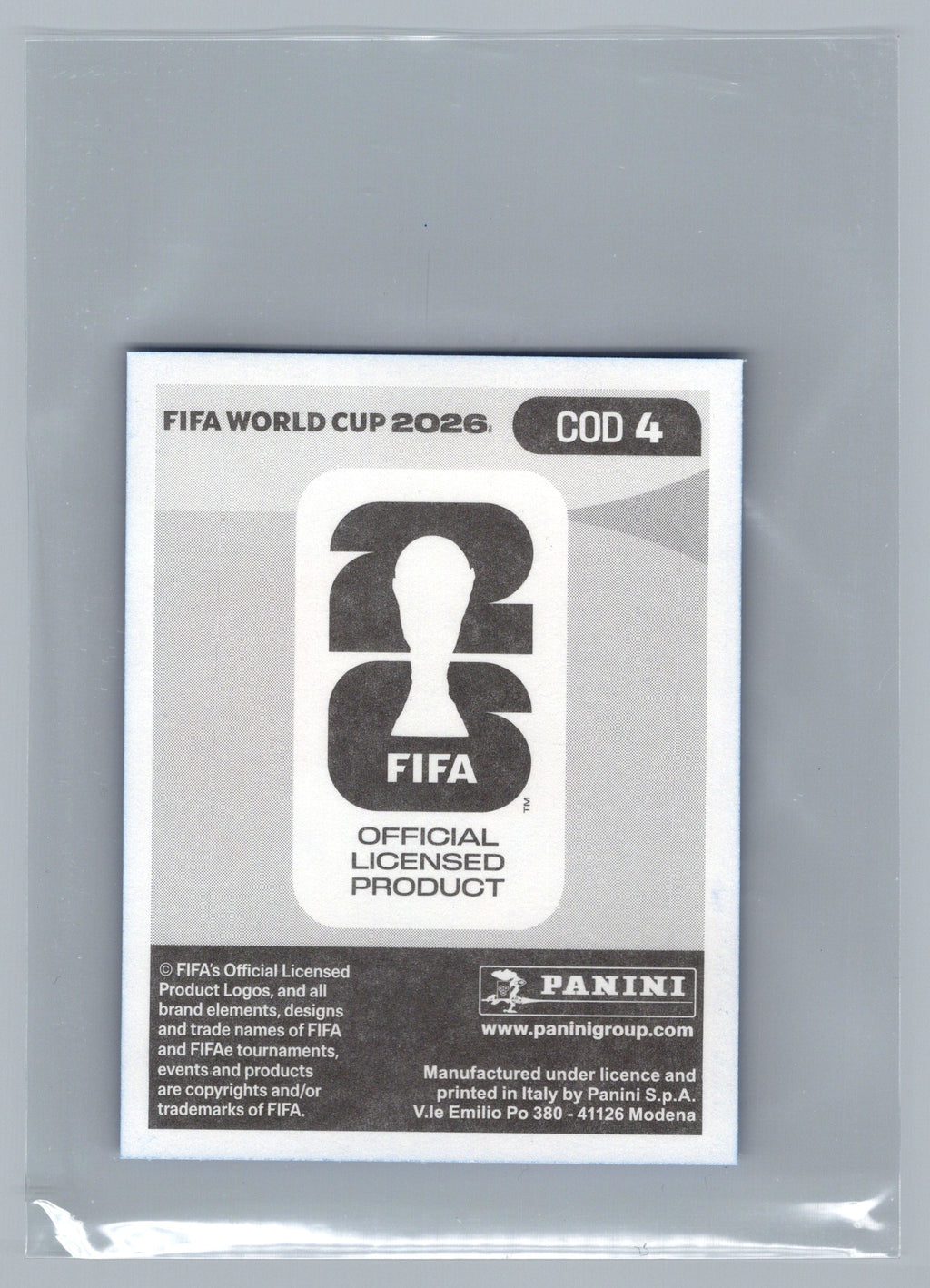 2026 Panini FIFA World Cup Stickers #COD4 Axel Tuanzebe
