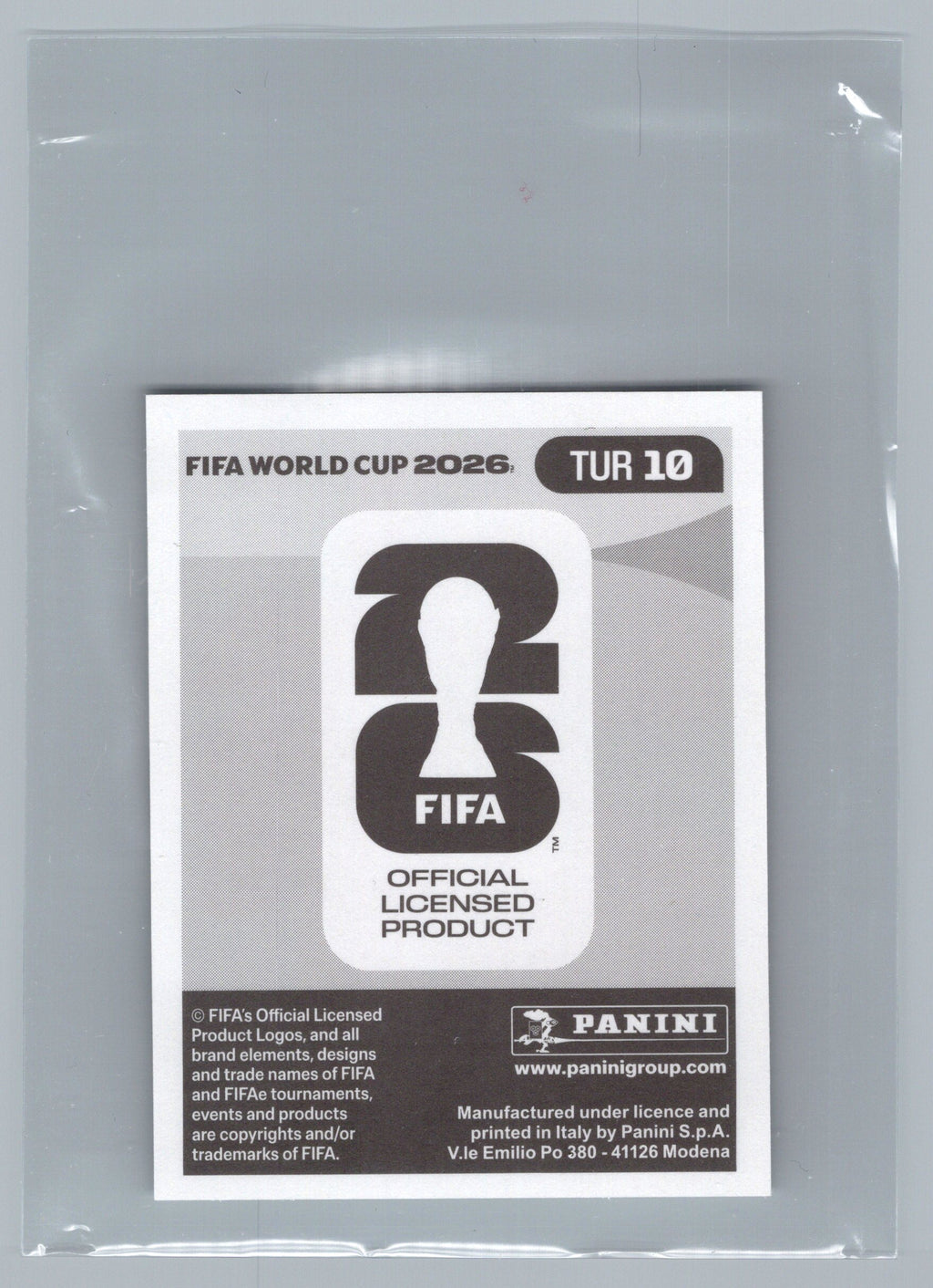 2026 Panini FIFA World Cup Stickers ("Printed in Italy" Back)* #TUR9 Kaan Ayhan