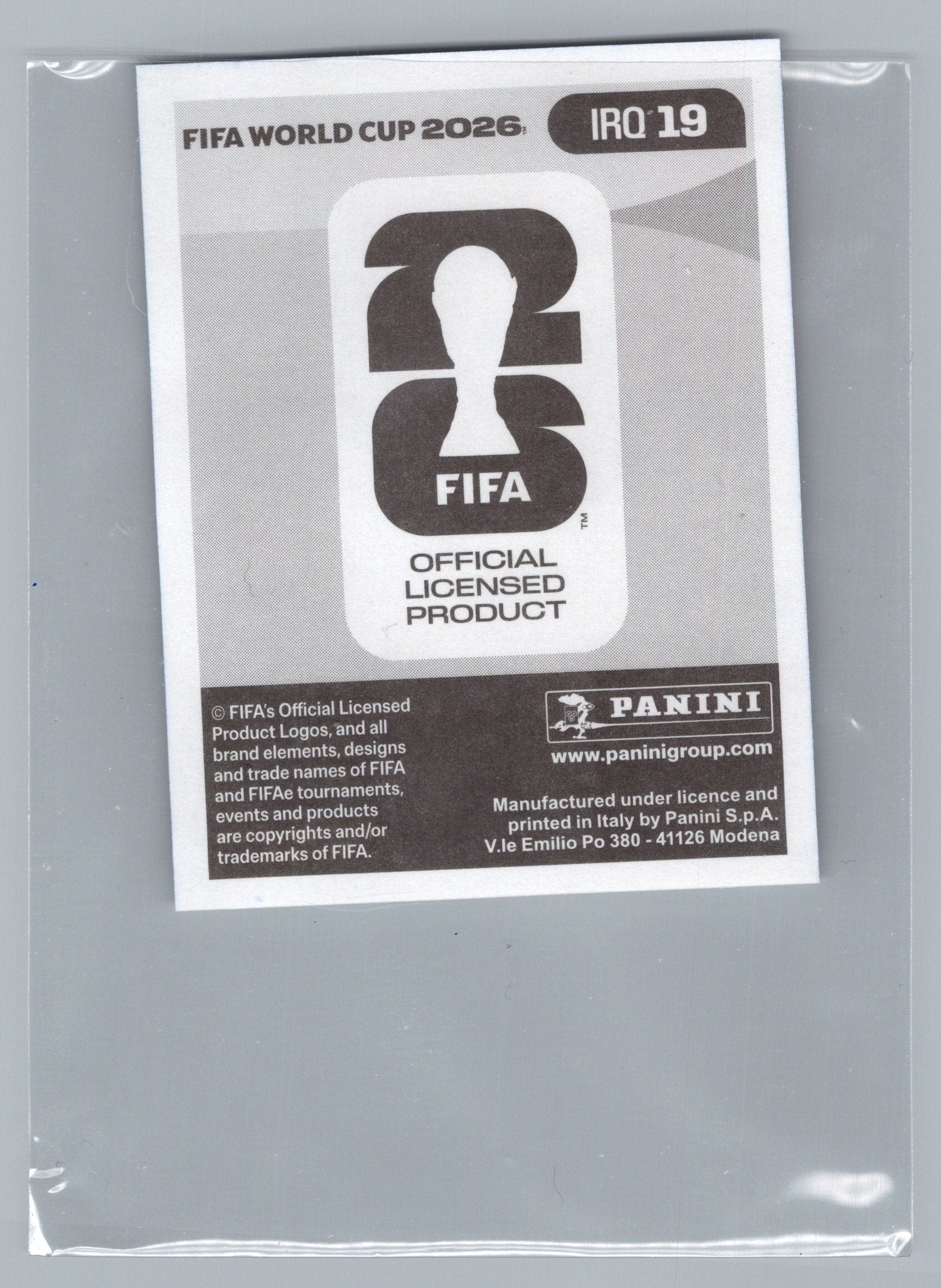 2026 Panini FIFA World Cup Stickers #IRQ19 Aymen Hussein