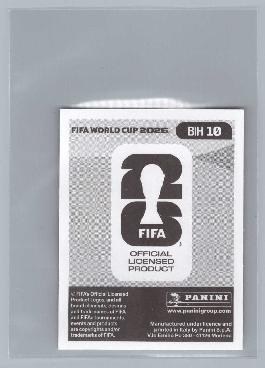 2026 Panini FIFA World Cup Stickers #BIH10 Armin Gigovic