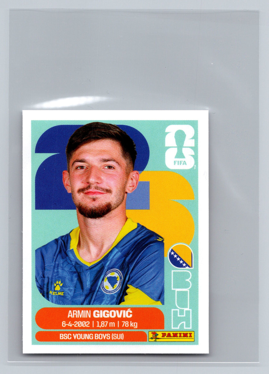 2026 Panini FIFA World Cup Stickers #BIH10 Armin Gigovic