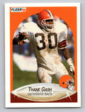 1990 Fleer #49b Thane Gash Right edge of A in AFC logo aligned with blue