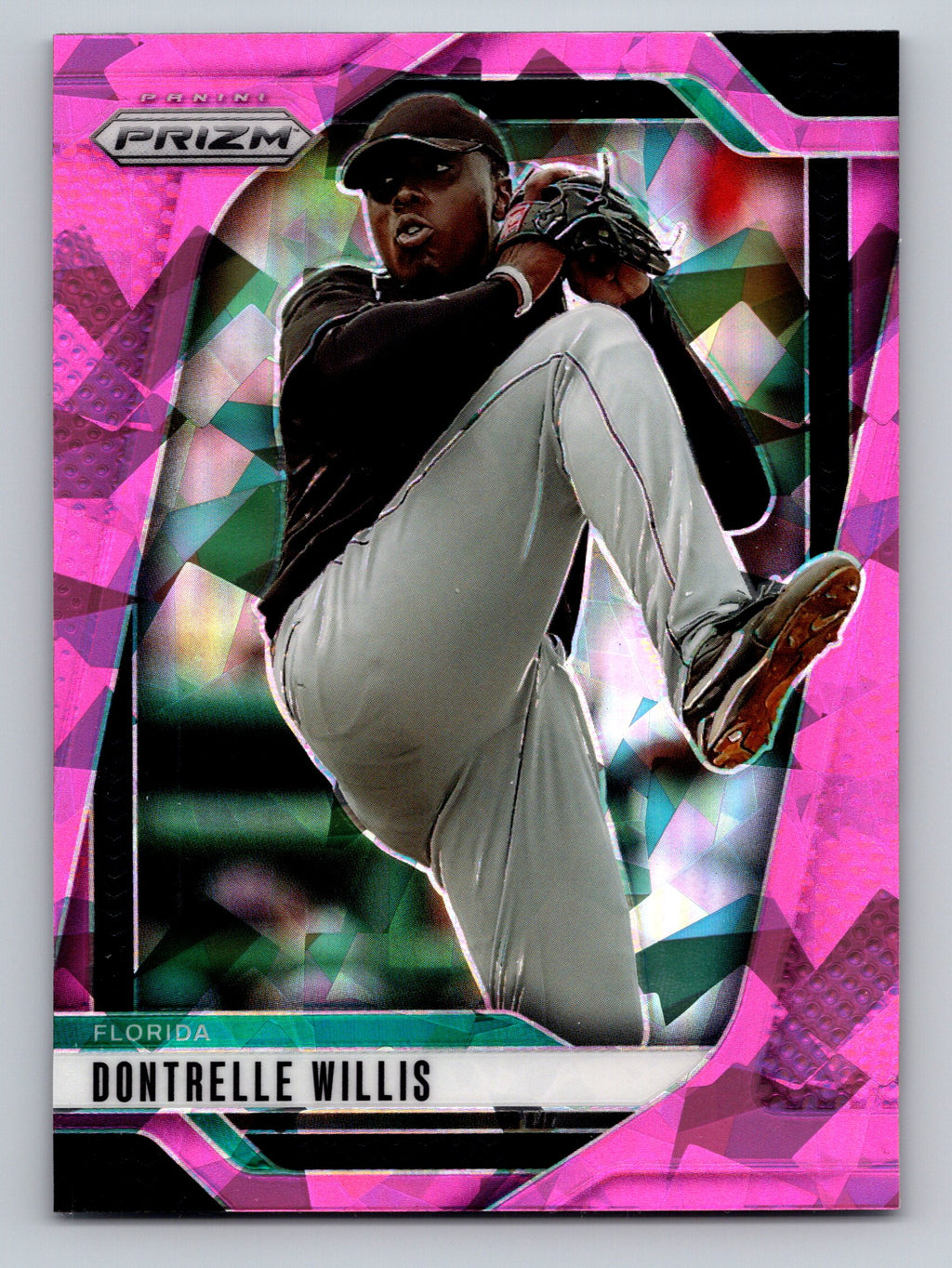 2025 Panini Prizm #154 Dontrelle Willis Pink Ice Prizms