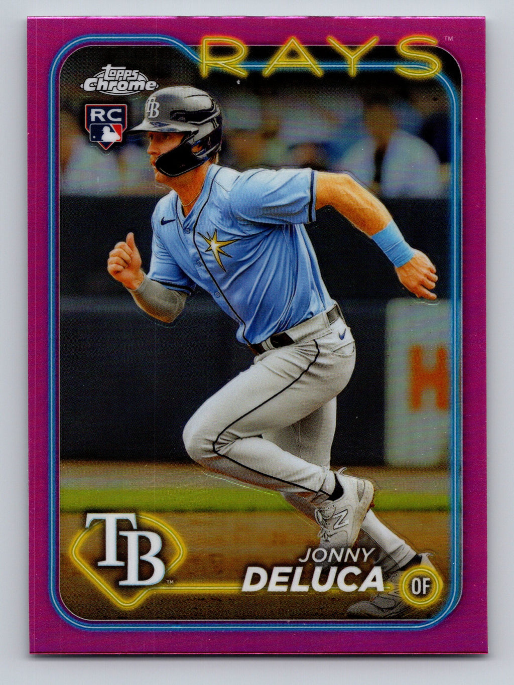 2024 Topps Chrome #163 Jonny Deluca Pink Refractors