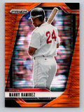 2025 Panini Prizm #219 Manny Ramirez Orange Pulsar Prizms #/399