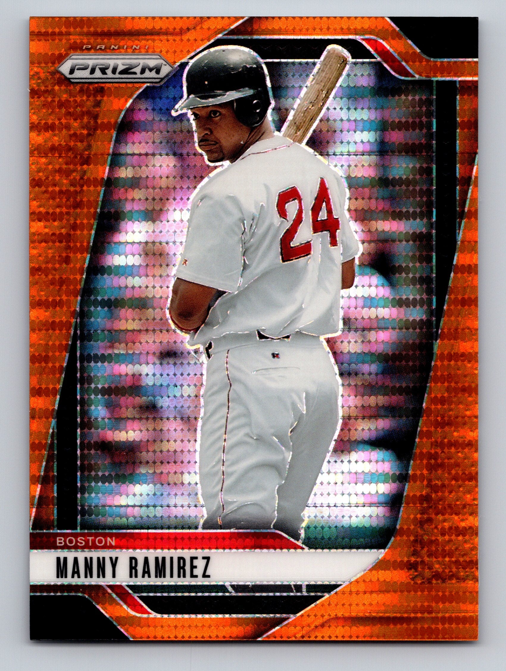 2025 Panini Prizm #219 Manny Ramirez Orange Pulsar Prizms #/399