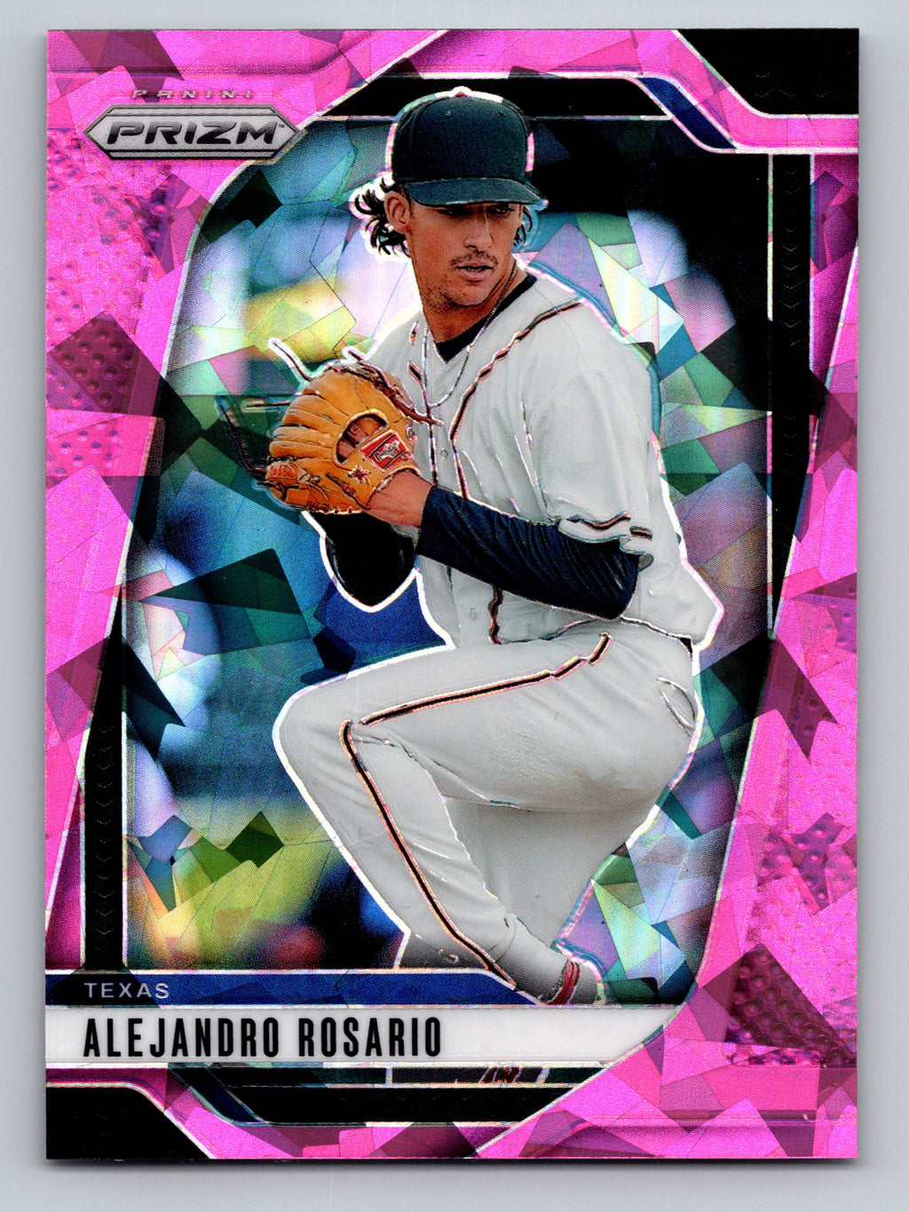 2025 Panini Prizm #254 Alejandro Rosario Pink Ice Prizms
